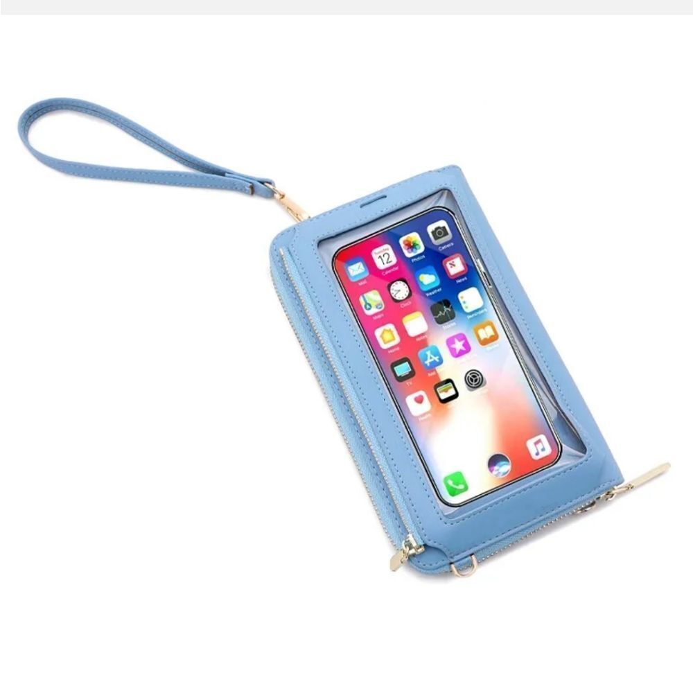 RFID Blocking Wallet for Women's Touch Screen Handbag Cell Phone Purse Crossbody